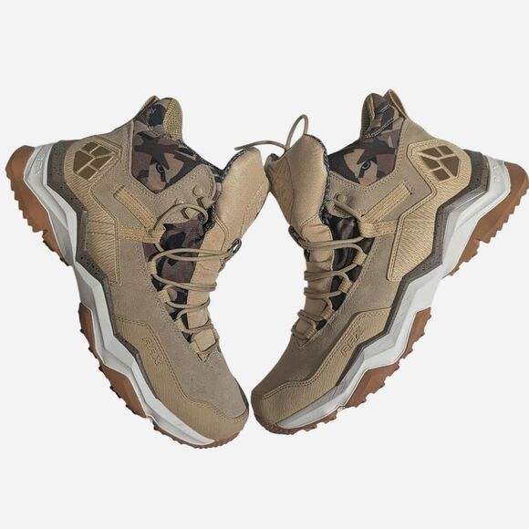 RAX Wild Wolf Mid Hiking Boots Mens 10.5 Desert Suede Camo Trail Walking Shoes main image 4
